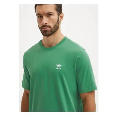 Bavlněné tričko adidas Originals zelená barva, s aplikací, IZ2106 98977393