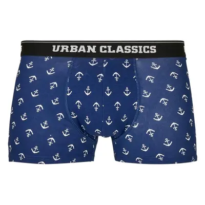 Urban Classics Pánské boxerky 5-pack kotva aop+blk+blk+cha+cha 89518773