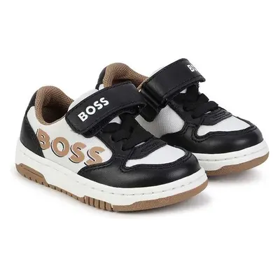 Dětské sneakers boty BOSS černá barva 91375976