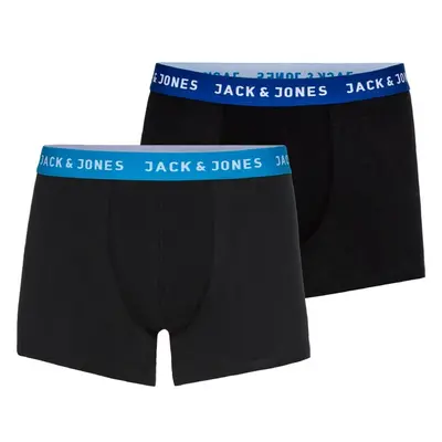 JACK & JONES Boxerky Rich královská modrá / černá / bílá 27951987