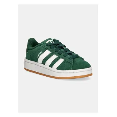 Dětské semišové sneakers boty adidas Originals CAMPUS 00s EL C zelená 99254486