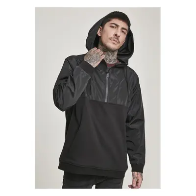 Urban Classics Military Half Zip Hoody černá 91372288