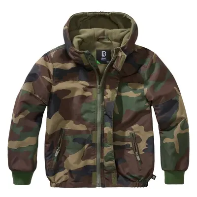 Brandit Dětská větrovka Frontzip woodland 99607120