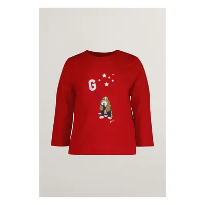 TRIČKO GANT DOG AND STARS GRAPHIC LS TOP RUBY RED 99978167