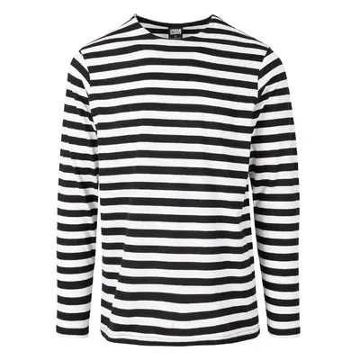 Urban Classics Regular Stripe LS bílá/černá 89519024