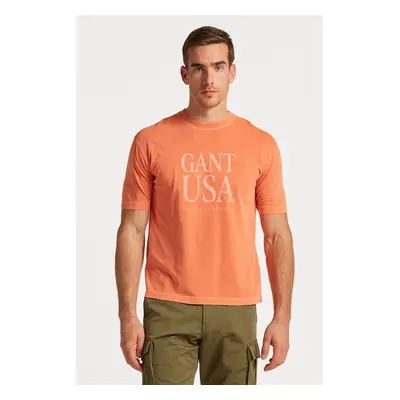 TRIČKO GANT SUNFADED GANT USA T-SHIRT APRICOT ORANGE 78948506