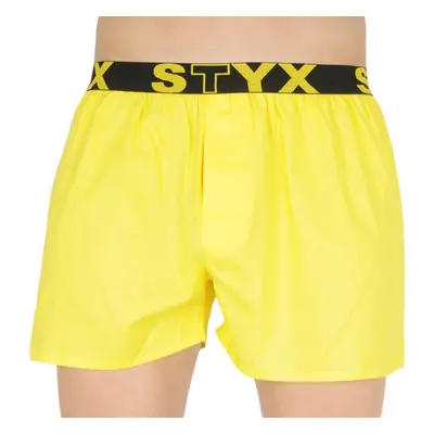 Pánské trenky Styx sportovní guma žluté 94331921