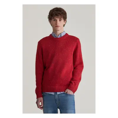 SVETR GANT NEPS WOOL C-NECK BRIGHT RED 99502086