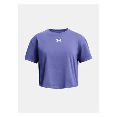 Under Armour Tričko UA CROP SPORTSTYLE LOGO SS-PPL - Holky 91404877