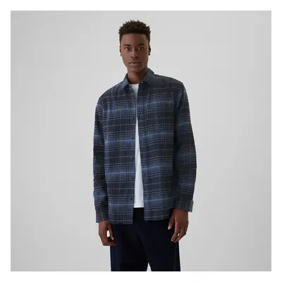 Košile GAP Flannel Shirt Tonal Blue Plaid 100242840