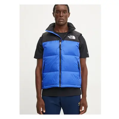 Péřová vesta The North Face 1996 Retro Nuptse modrá barva, 99233419