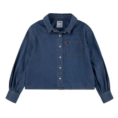 Košile Levis L/S WESTERN DENIM SHIRT modrá barva, 3EL063 99232560