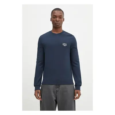 Bavlněná mikina A.P.C. Sweat Rider COEZD-H27699 ECRU CHINE pánská, 84016026