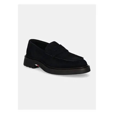 Semišové mokasíny Tommy Hilfiger HILFIGER COMFORT LWT SDE LOAFER 99233318