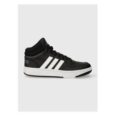 Dětské sneakers boty adidas Originals HOOPS 3.0 MID K černá barva 89703153