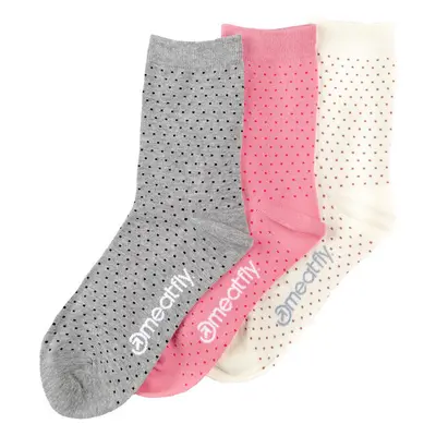 Meatfly ponožky Rainy Dots socks - S19 Triple pack | Mnohobarevná 84460248