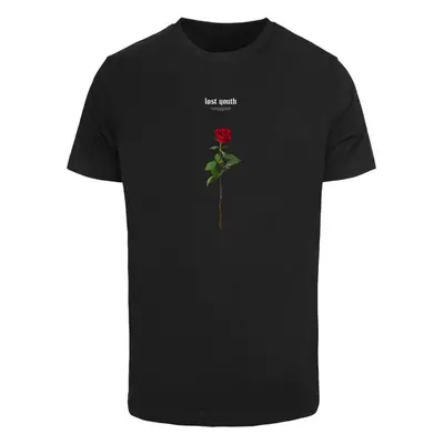 Mister Tee Černé tričko Lost Youth Rose Tee 87528375