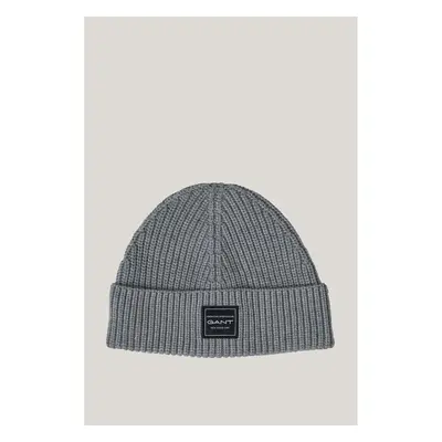 ČEPICE GANT COTTON RIBBED BEANIE GREY MELANGE 99405530