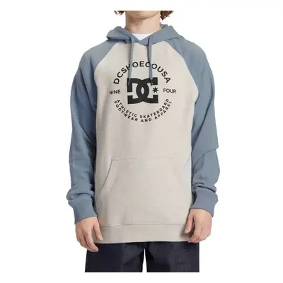 Dc shoes pánská mikina Star Pilot Snow Heather/Ashley Blue | Bílá 90348514