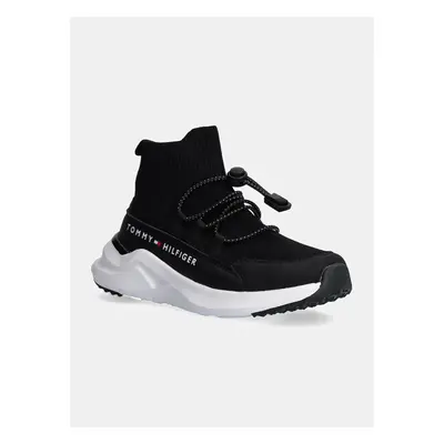 Dětské sneakers boty Tommy Hilfiger černá barva, T3X9-33670 99953933