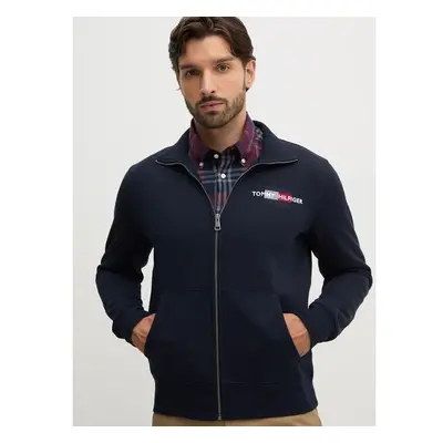 Mikina Tommy Hilfiger pánská, tmavomodrá barva, s aplikací, MW0MW35539 99373746