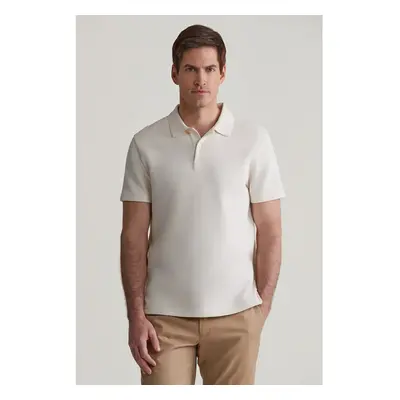 POLOKOŠILE GANT WAFFLE TEXTURED SS POLO CREAM 99405478