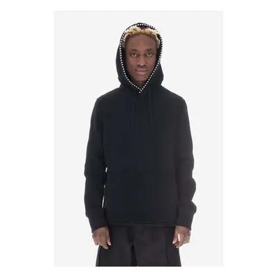 Mikina 1017 ALYX 9SM Ball Chain Hoodie pánská, černá barva, s kapucí, 86957675