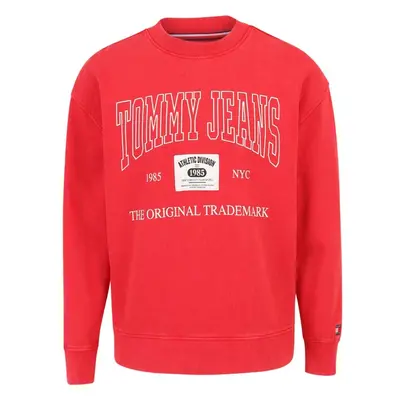 Tommy Jeans Mikina růžová / jasně červená / černá / bílá 98169078