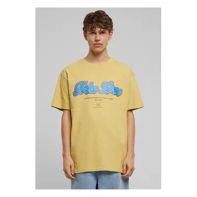 Mister Tee Pánské tričko F*ke L*ve Heavy Oversize žluté 95559500