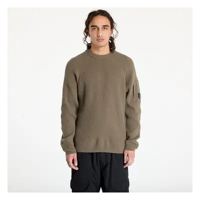 Svetr C.P. Company Lambswool Grs Crew Neck Full Knit Black/ Walnut L 100013526