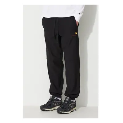 Tepláky Carhartt WIP American Script Jogging Pant černá barva, 84017019