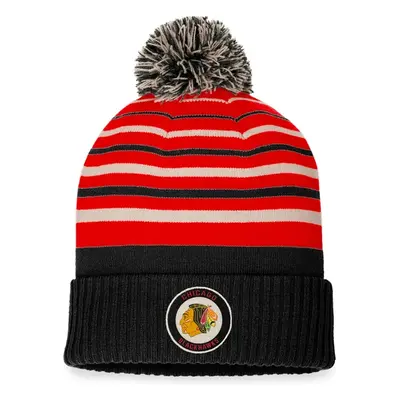 Zimní čepice Fanatics True Classic Beanie with Pom Chicago Blackhawks 99586194