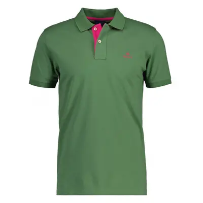 POLOKOŠILE GANT CONTRAST COLLAR PIQUE SS RUGGER LEAF GREEN 76936223