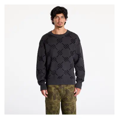 Svetr Daily Paper Tevin Monogram Knit Sweater Black XL 99772223