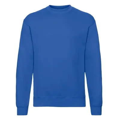 Mens Blue Sweatshirt Set-in Sweat Fruit of the Loom 86043793