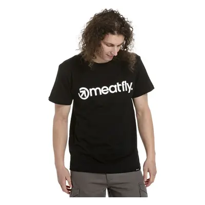 Meatfly pánské tričko MF Logo Black | Černá | 100% bavlna 62082334