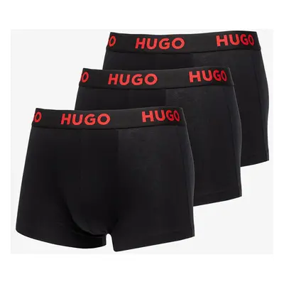 Boxerky Hugo Boss Logo-Waistband Stretch Trunks 3-Pack Black S 86839459