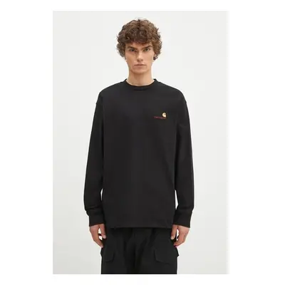 Bavlněné tričko s dlouhým rukávem Carhartt WIP Longsleeve American 84005396