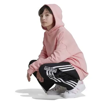 Dětská bavlněná mikina adidas Originals HOODIE oranžová barva, s 95350749