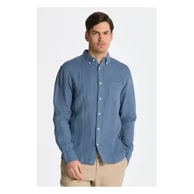 KOŠILE GANT REG UT GMNT DYED LINEN SHIRT SALTY SEA 78760392