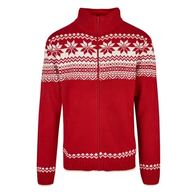 Pánský svetr Brandit Cardigan Norweger - červený 88501913