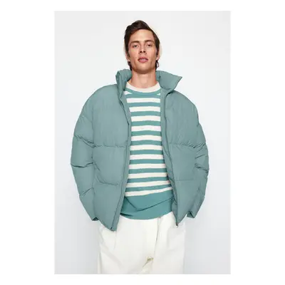 Trendyol Mint Unisex Oversize Fit Stojatý límec Puffer Jacket 99790262