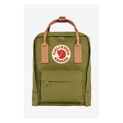 Batoh Fjallraven Kanken Mini zelená barva, malý, s aplikací, F23561 84017106