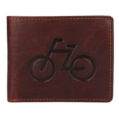 Kožená peněženka BICYKLE brown LAGEN 87236338