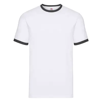 White T-shirt Ringer Fruit of the Loom 86042091