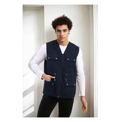 94105 Dewberry Multi-Pocket Mens Vest-NAVY 100020241