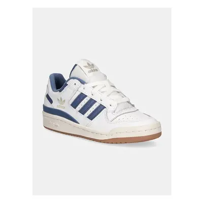 Dětské kožené sneakers boty adidas Originals FORUM LOW CL bílá barva, 99279379