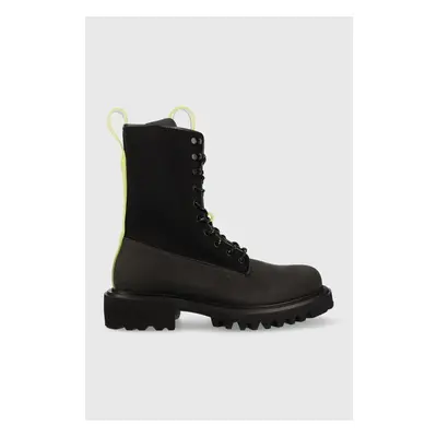 Trapery Rains 22610 Show Combat Boot Neopren pánské, černá barva 84006178