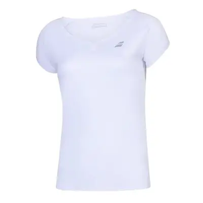 Dívčí tričko Babolat Play Club Cap Sleeve Top White 10 - 12 let 99600356