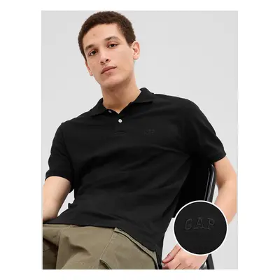 Tričko GAP Logo Polo Black L 100242821